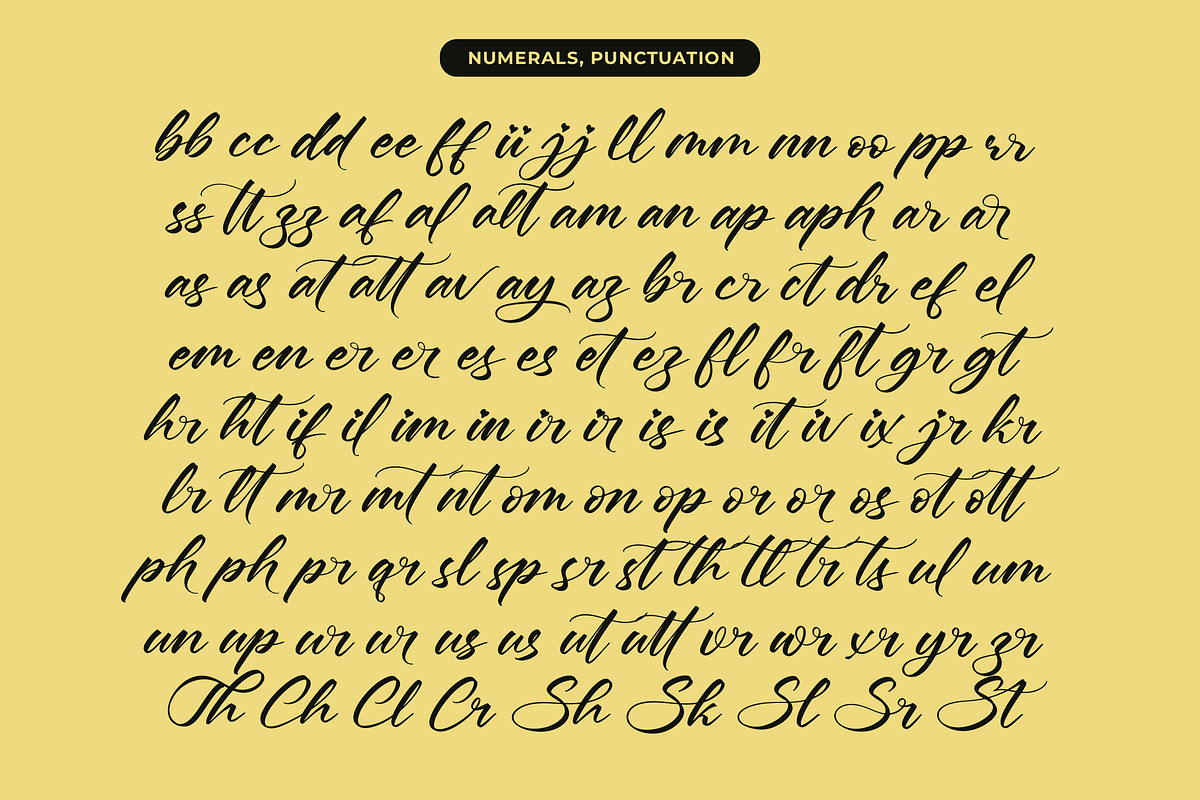 Boytang Keghora Calligraphy Font, a Script Font by Letterena Studios Script (Photo 19 of 20)