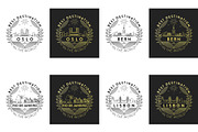 44 Linear City Badges, an Outline Icon by Kursat Unsal (Thumbnail 22 of 25)