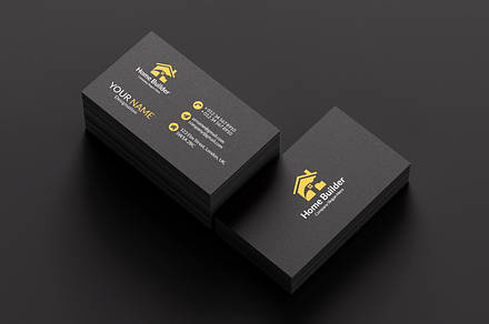 Home Builder Business Card Design, a Business Card Template by Walldecorated