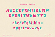 Sabiné - A Fun & Funky Display Font, a Sans Serif Font by Komet & Flicker (Thumbnail 2 of 12)