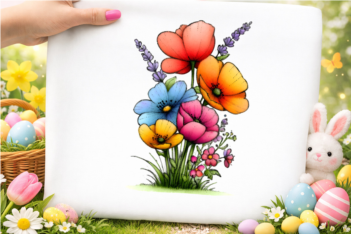 Spring Meadow Poppies Clipart Bundle, an Illustration by GatewayDesign (Photo 5 of 5)