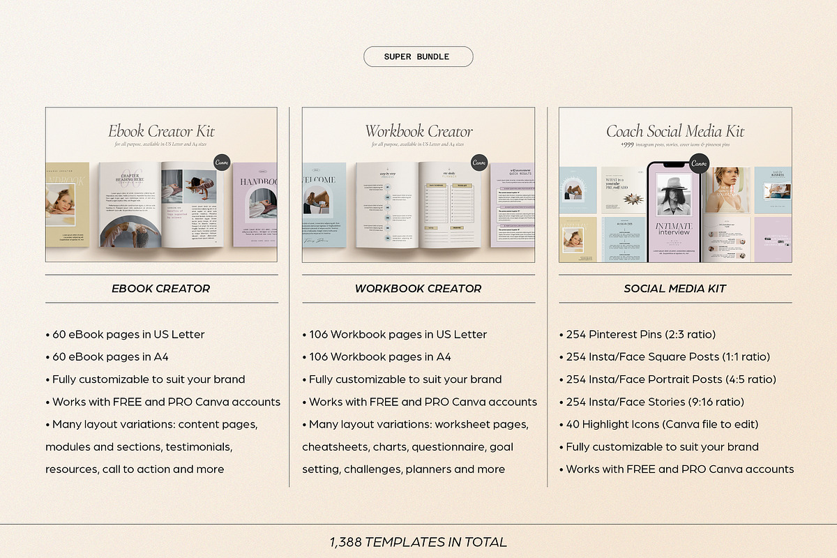 NAROK | 6 in 1 Course + Coach Bundle, a Social Media Template by Wildnun Studio (Photo 2 of 69)