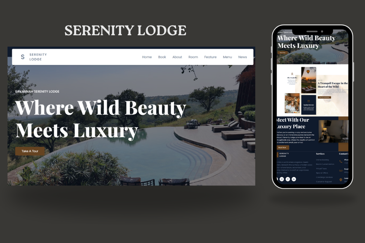Serenity-Wildlife & Tourism Template, a Landing Page Template by NomaTemplates (Photo 1 of 10)