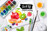 Fruit Watercolor Collection, an Object Graphic by Sonya Illustrations (Thumbnail 2 of 7)