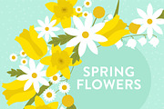 Yellow and White Spring Flowers, an Illustration by Sarah Hearts (Thumbnail 1 of 4)