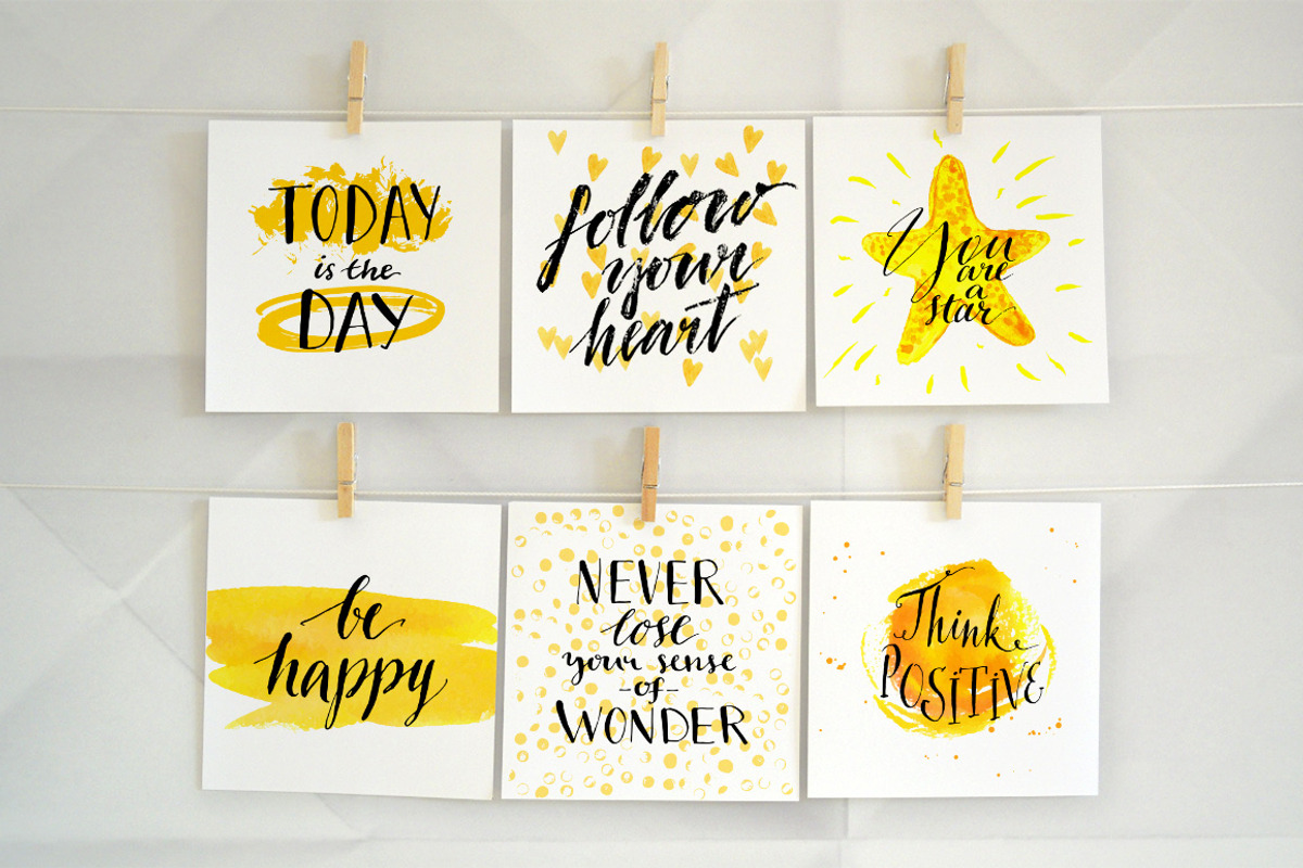 Inspirational quotes lettering, a Card Template by Anna's Creative Store (Photo 1 of 3)