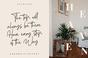 Ellouise - Handwriting Font