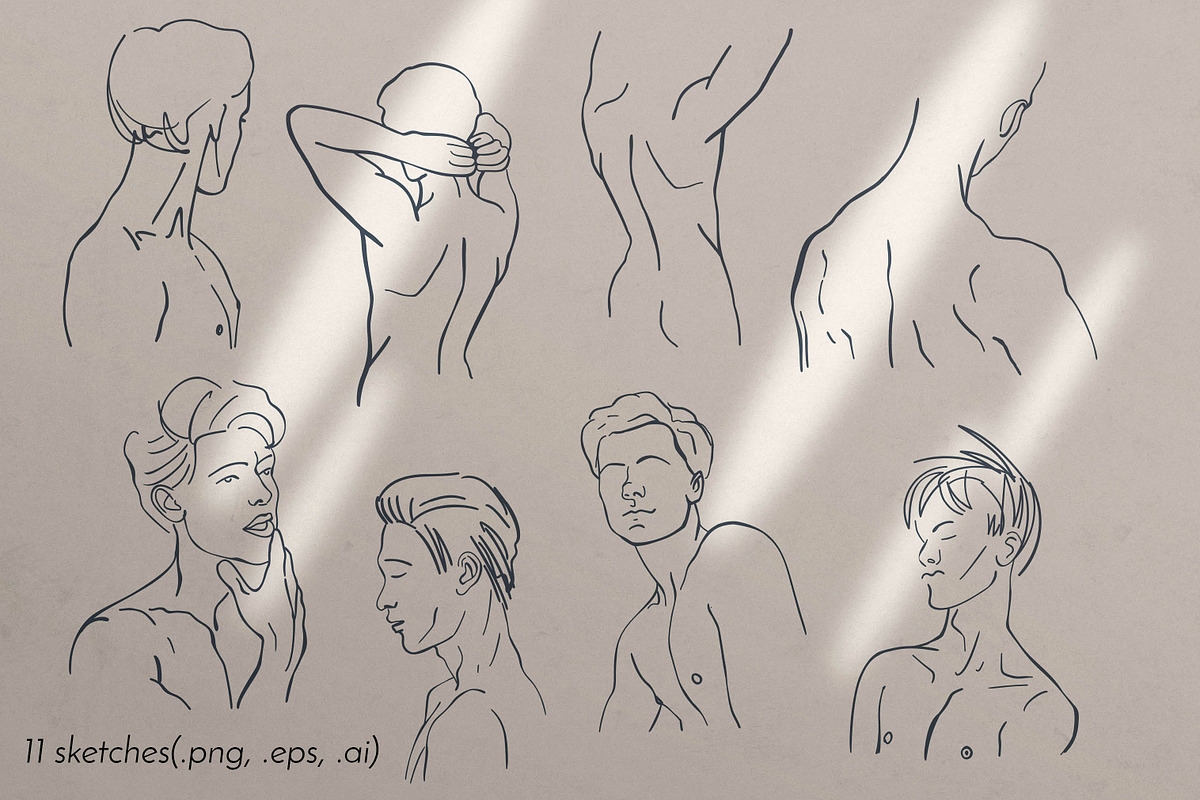 MEN. Body aesthetics and modern art., a Decorative Illustration by Mona Monash (Photo 2 of 11)