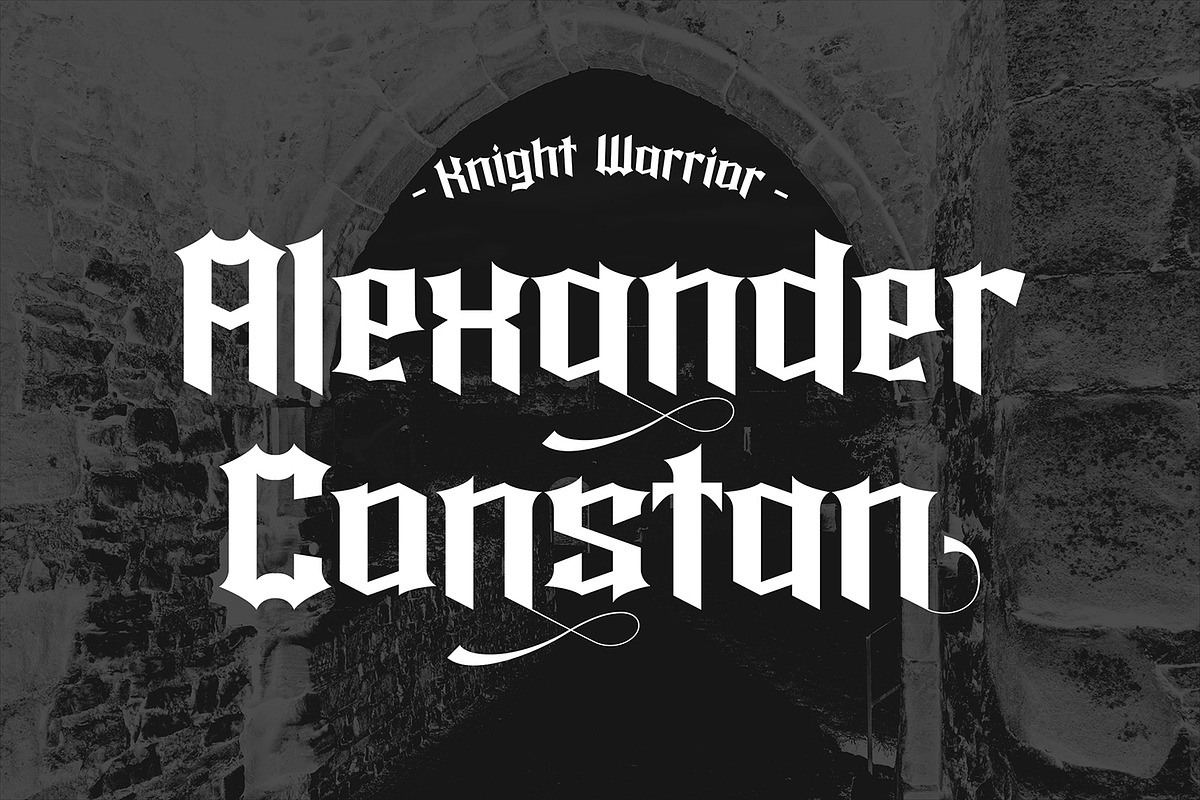 Instinct Hunter - Blackletter Font, a Blackletter Font by AQR Studio (Photo 4 of 8)