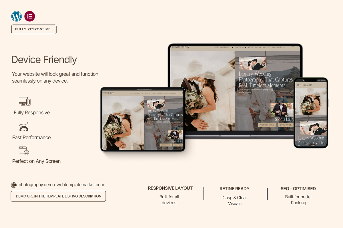 Photography WordPress Template Kit, a WordPress Template by Web Template Market (Photo 4 of 8)