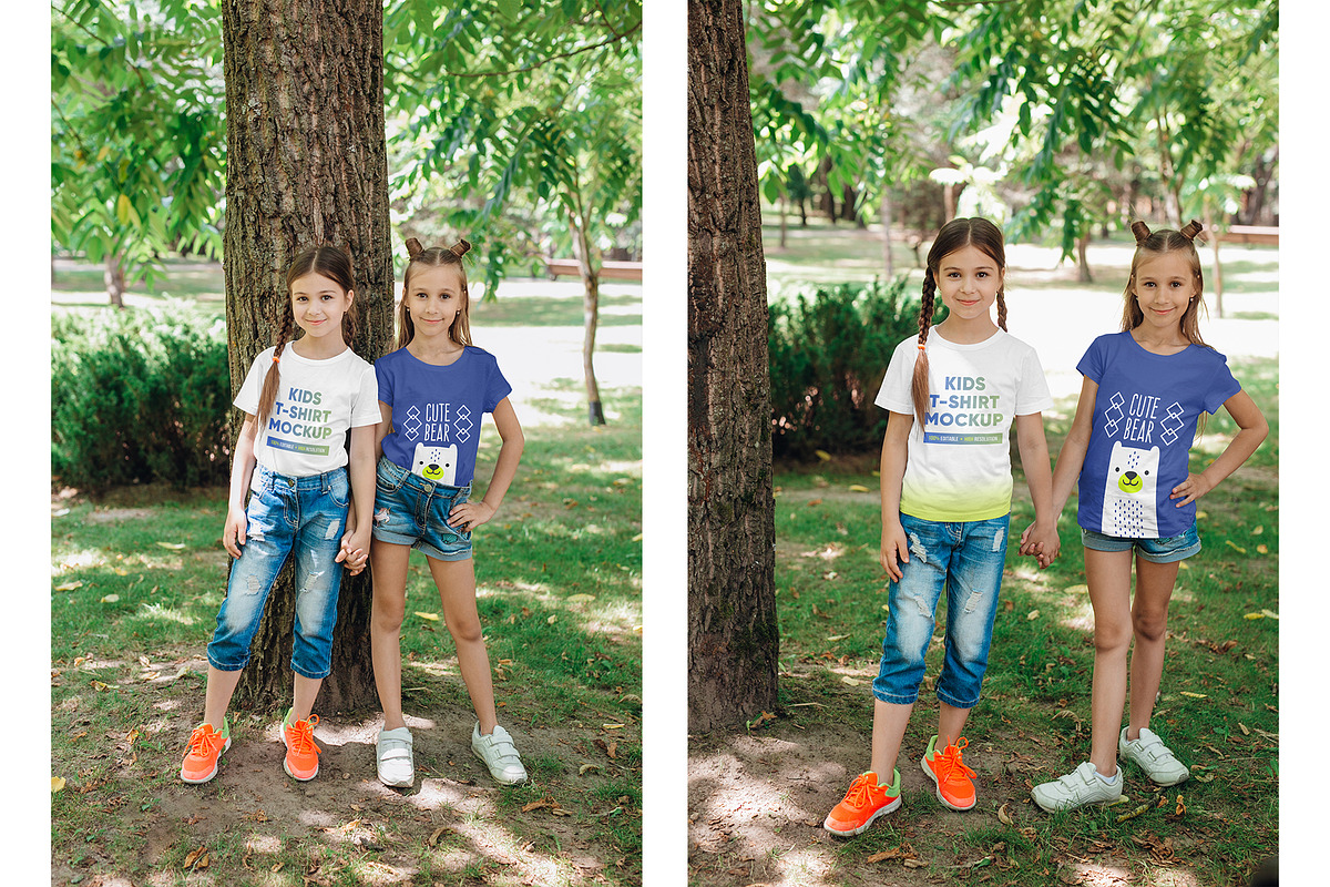 Kids Girl T-Shirt PSD Mockups Vol6, a Shirt Mockup by Hi, Mock-Up! (Photo 2 of 8)