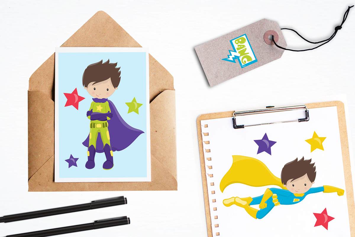 Super Hero illustration pack, an Illustration by PrettyBundles (Photo 4 of 5)