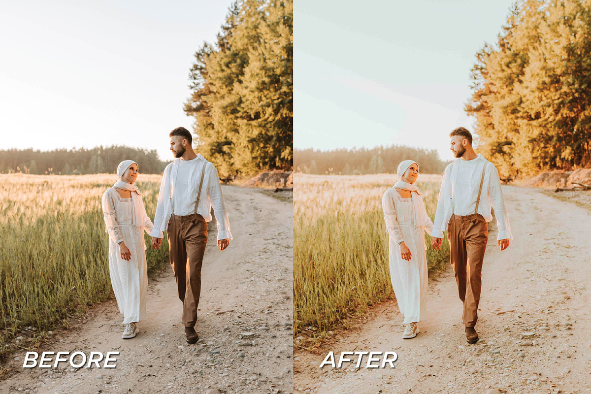 50+ Warm Lightroom Preset Bundle, a Preset Add-On by TheWayfarerShoppe (Photo 5 of 9)