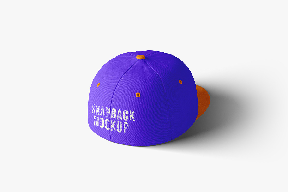 Snapback Cap Mockups, a Merchandise Mockup by artimasa (Photo 5 of 6)