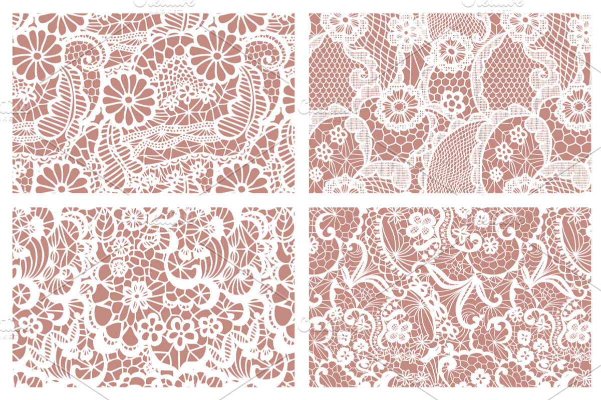 8 Lacy seamless vector patterns, a Pattern Graphic by tamara.comotomka (Photo 5 of 6)