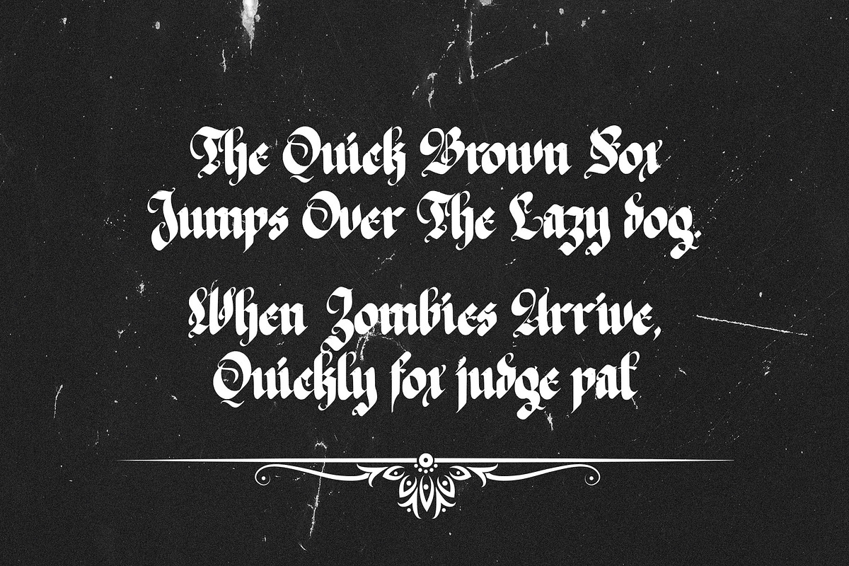 The Great Kingdom - Blackletter Font, a Blackletter Font by Idealeksis Studio (Photo 3 of 9)