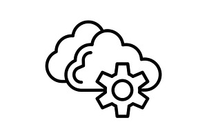 Cloud Line Icon, an Icon by Pexelpy