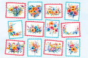 A Touch Of Summer Flowers, a Decorative Illustration by Whimsy & Wishes (Thumbnail 3 of 5)