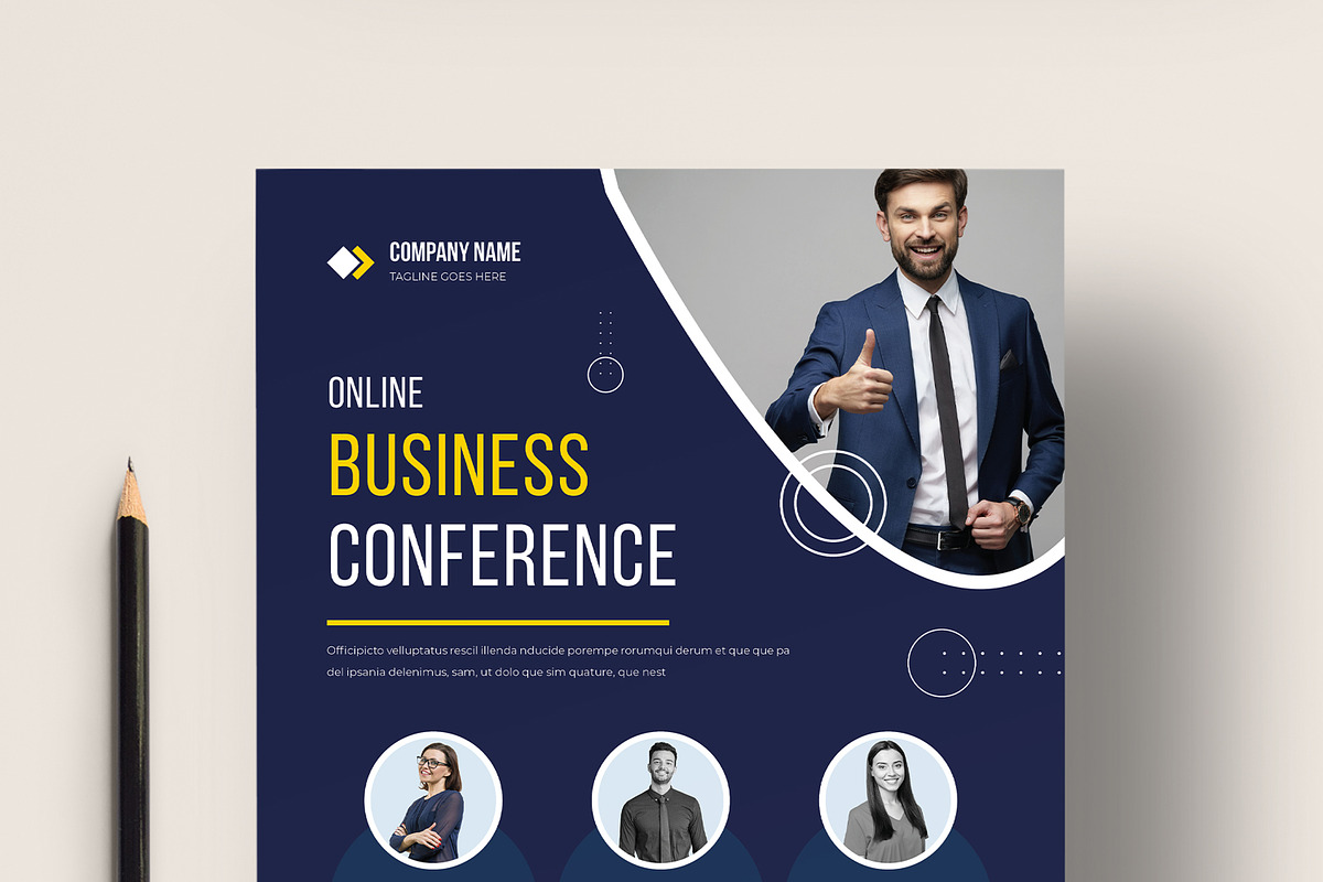 Online Business Conference Flyer, a Flyer Template by MightyDesign (Photo 2 of 8)