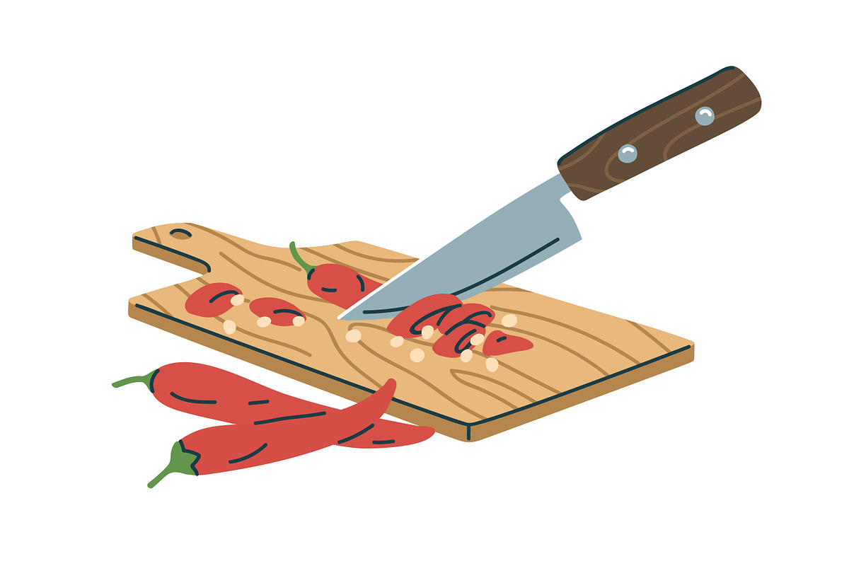 Cutting and grating vegetables set, a Food Illustration by Good Studio (Photo 2 of 10)