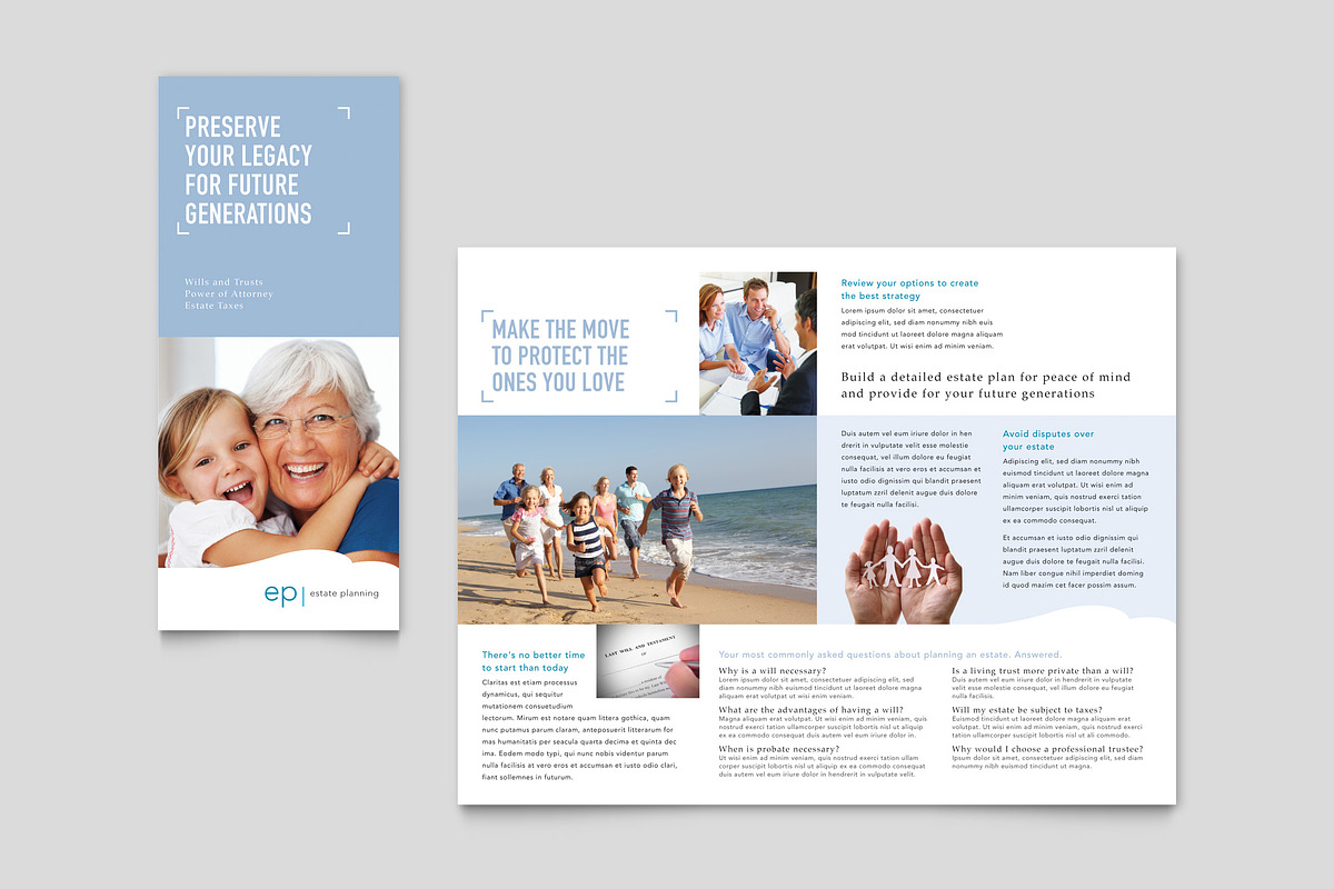 Estate Planning Trifold Brochure, a Brochure Template by StockLayouts (Photo 4 of 4)