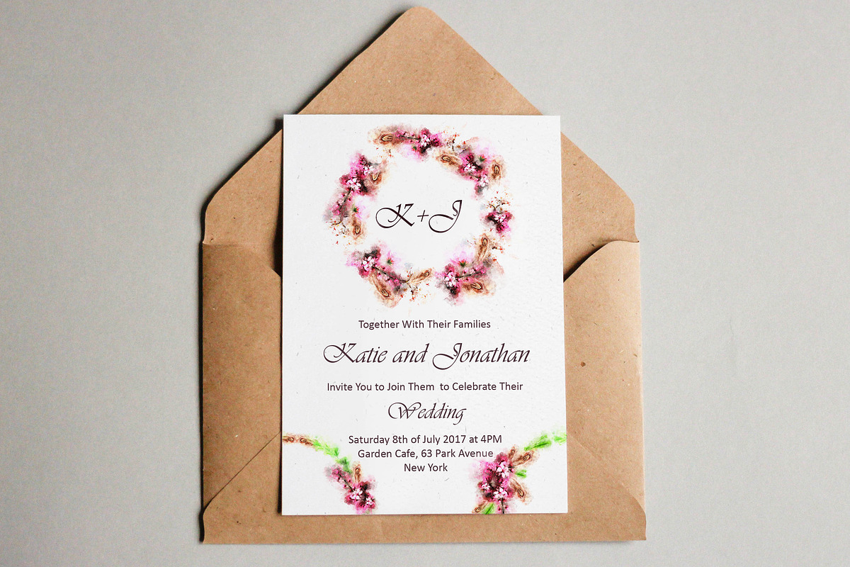 Boho-Chic Sakura Watercolor Set, an Illustration by PaperAndCrayons (Photo 5 of 7)