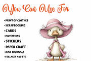 Whimsical Summer Beach Duck Clipart, an Illustration by CreationArt (Thumbnail 2 of 7)