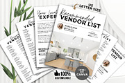 Real Estate Vendor List Flyer Canva, a Flyer Template by CreativeVinesStore (Thumbnail 1 of 6)