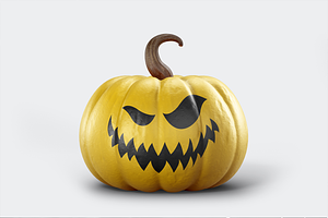 Halloween Pumpkin Mockup