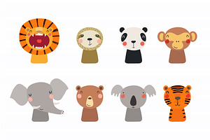 Cute little animals set, an Animal Illustration by sceptical cactus