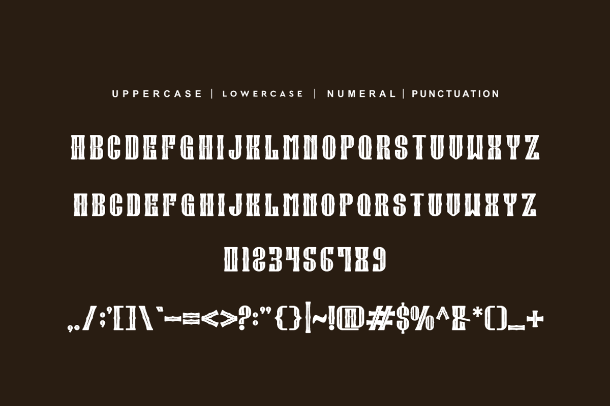 King Resmox - Western & Vintage Font, a Serif Font by QR Design Studio (Photo 6 of 8)