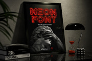 Neon Lights Font, a Sans Serif Font by Handmadefont (Thumbnail 15 of 16)