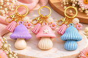Fantasy Mushroom Keychain 3D STL, an Object 3D Model by Layerology (Thumbnail 2 of 4)