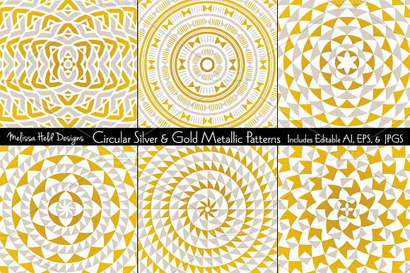 Circular Metallic Patterns preview 7