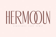 Hermooun Ligatures Sans Serif Font