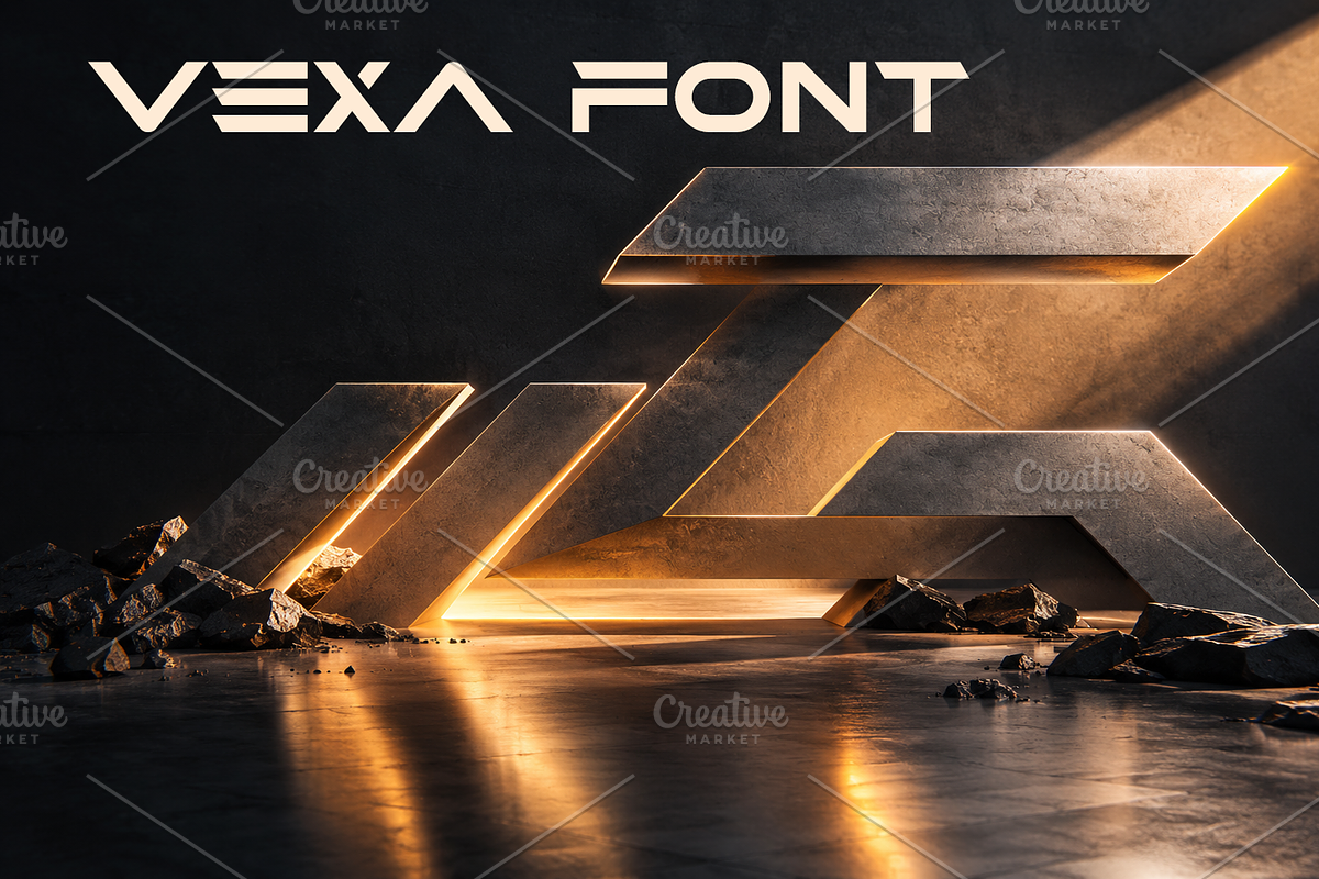 VEXA-Regular-09-26, a Sans Serif Font by canve (Photo 3 of 3)