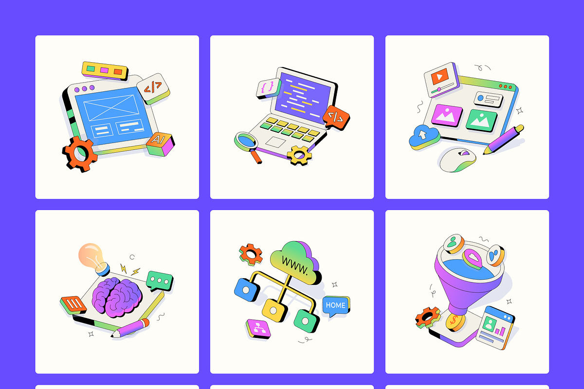 90 Digital Product UX Illustrations, a Technology Illustration by Creative Stall (Photo 11 of 13)