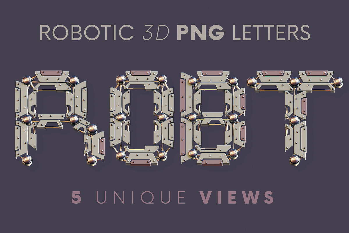 Robotic - 3D Lettering, a Graphic by MIIM (Photo 1 of 8)