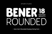 Bener Rounded - Sans Serif Rounded D