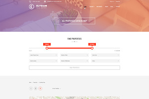 Elysium - Real Estate PSD Template