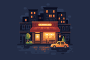 Night street cafe, a Person Illustration by Ivan Dubovik (Thumbnail 2 of 3)