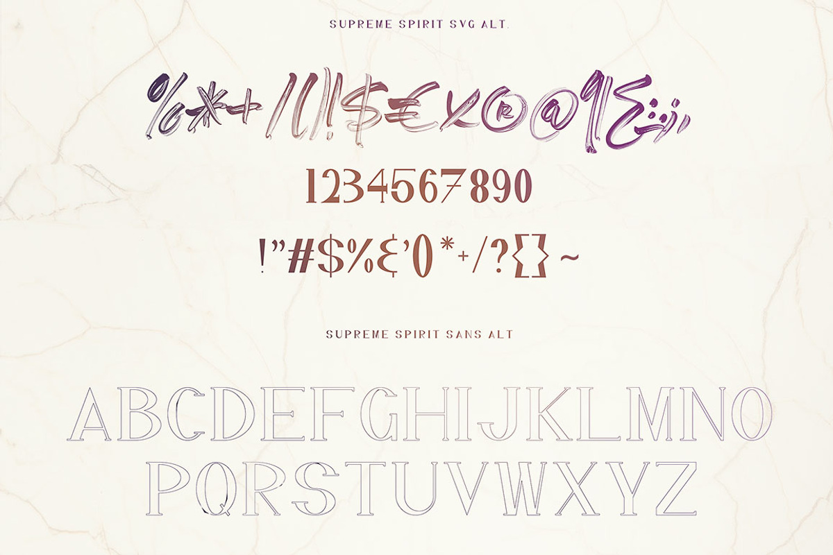 Supreme Spirit Brush Font preview 7