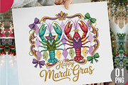 Happy Mardi Gras Png, Mardi Gras Png, an Illustration by Designking (Thumbnail 1 of 6)