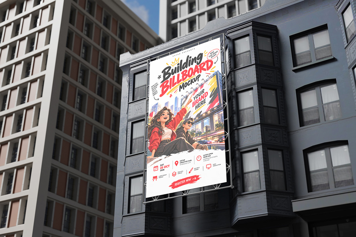 Building Billboard Mockup, an Advertising Mockup by My Code Std (Photo 2 of 5)