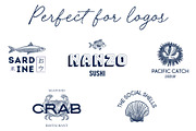 Seafood graphic bundle, an Animal Illustration by Lisa Mill (Thumbnail 6 of 7)