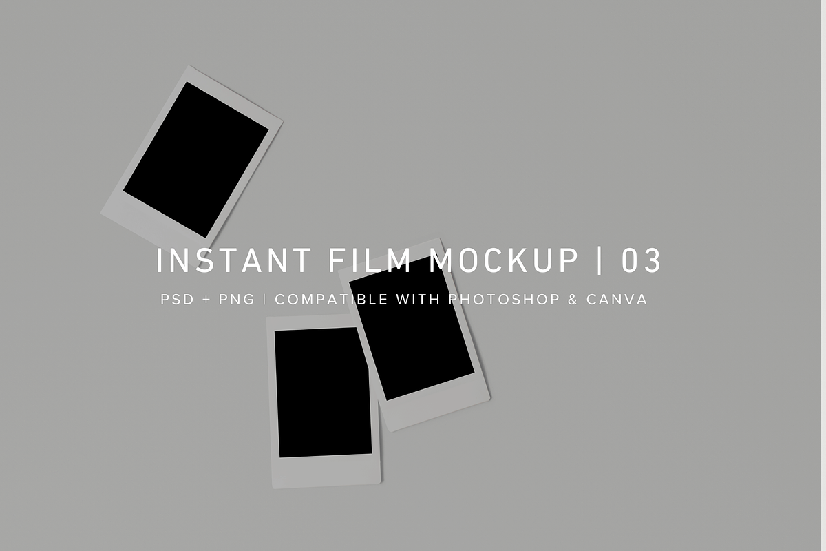 Instant Film Mockup | PSD + PNG, a Product Mockup by Pretty Techie (Photo 1 of 2)