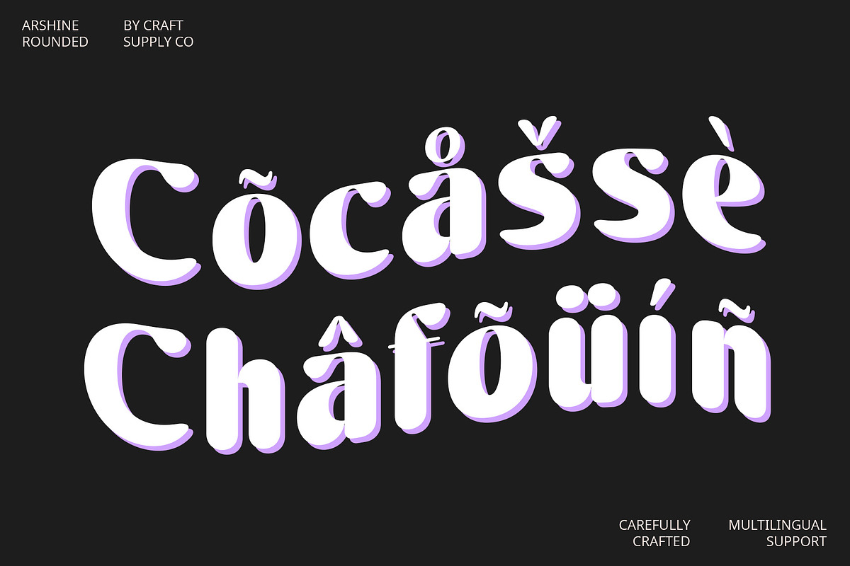 Arshine Rounded, a Sans Serif Font by Craft Supply Co. (Photo 4 of 8)