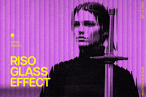 Risographic Glass Photo Effect, a Brushes & More by Design Squad