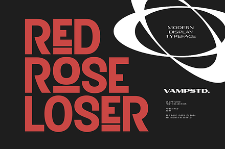 Red Rose Loser Display Sans Serif