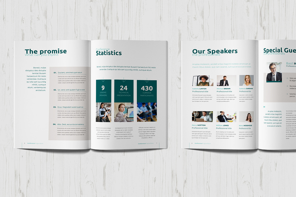 Conference Agenda Template, a Templates & Theme by Sabin (Photo 5 of 9)